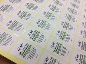 Sample Test Label Stickers