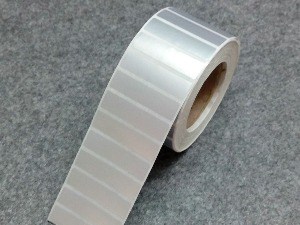 [퀵라벨 R-타입 지관 75mm 은무광 PET 스티커]  비닐류 코팅없음 배경없음 사각라운드 (최소 500개~최대 6,000개 인쇄)